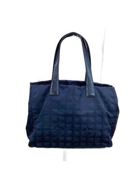 Chanel Tote New Travel Line Black CC Logo
